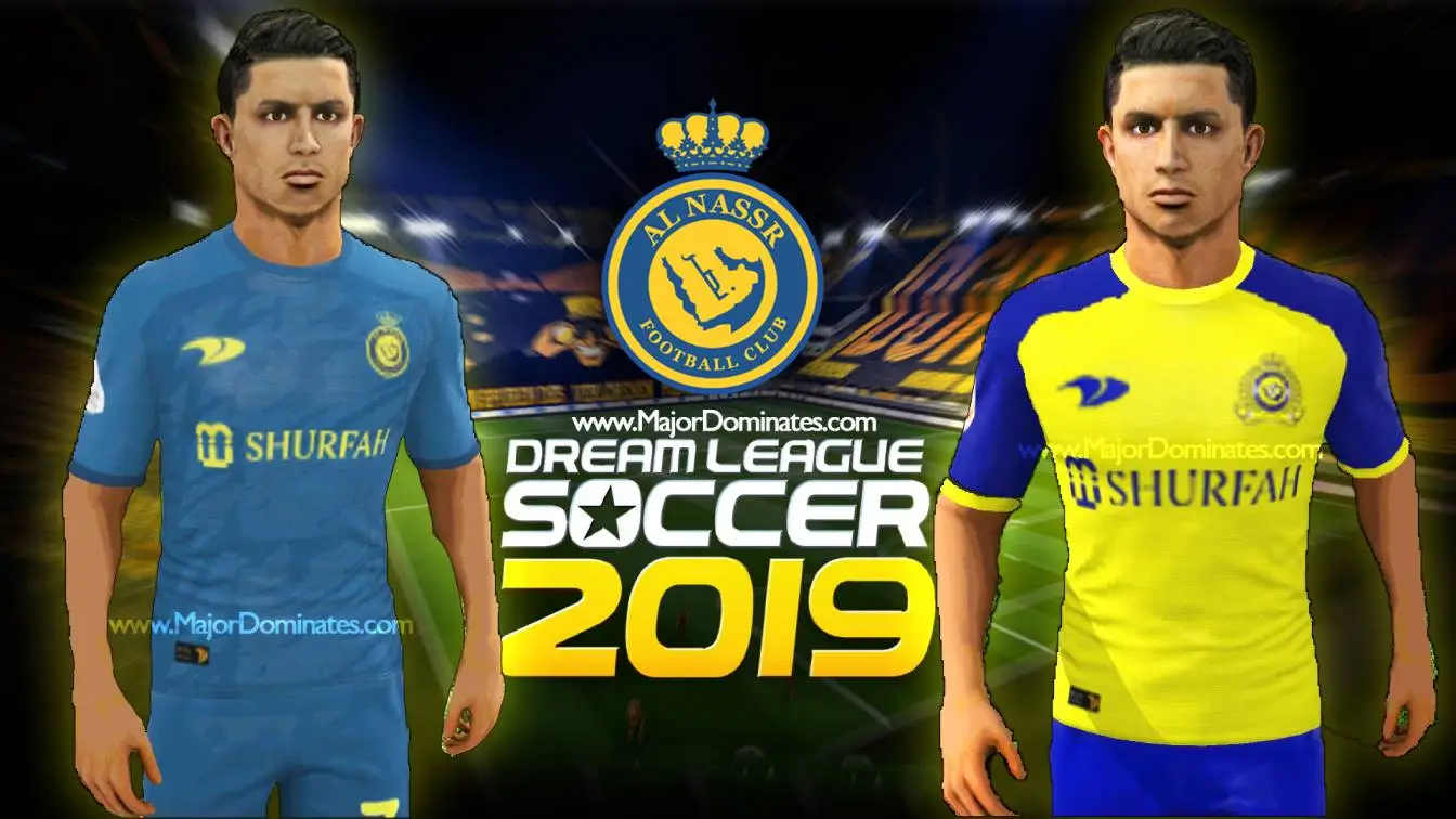 Al Nassr FC Kits for DLS 19 (Dream league Soccer 2019) | FTS Al Nassr⛔️ ...