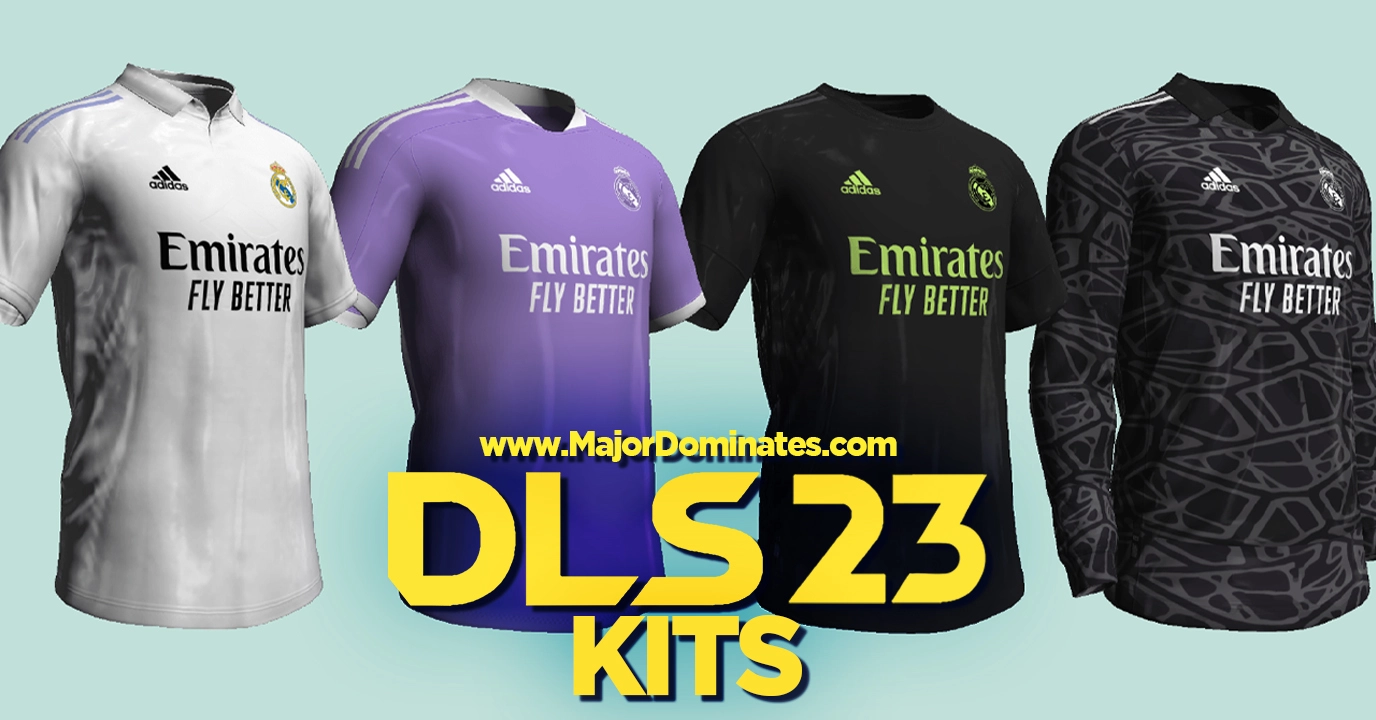 Real Madrid 22/23 Kits For Dls 23 | Dream League Soccer 2023
