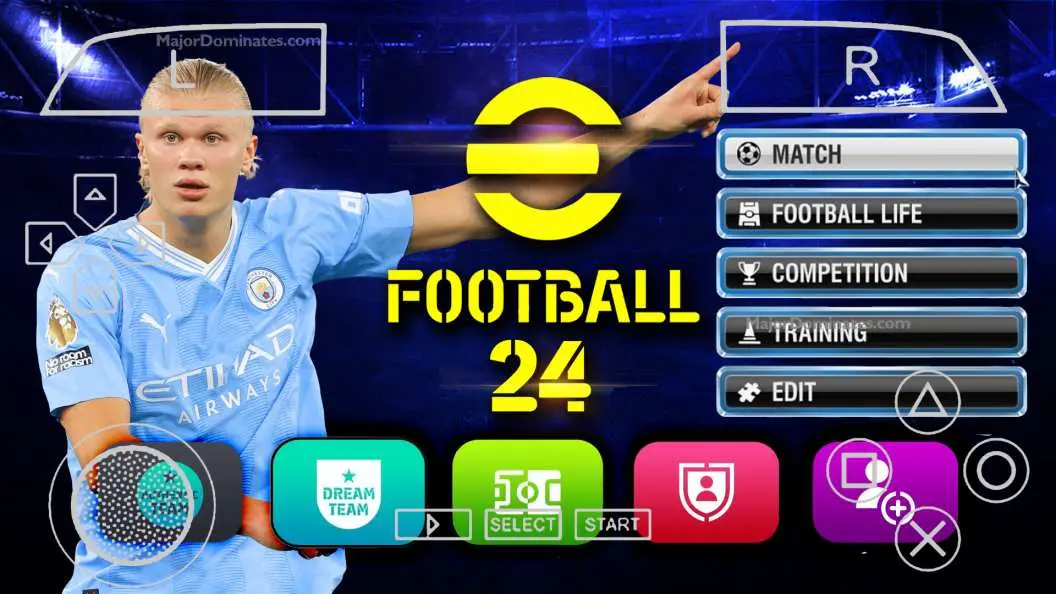 eFootball PSP 2024 ISO+Textures eFootball 2024 PPSSPP